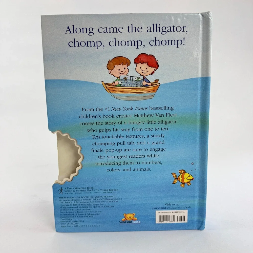 Chomp Goes the Alligator Matthew Van Fleet Interactive Board Book Pop-Up Countin